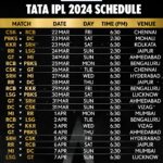 IPL 2024 Schedule Announcement Date